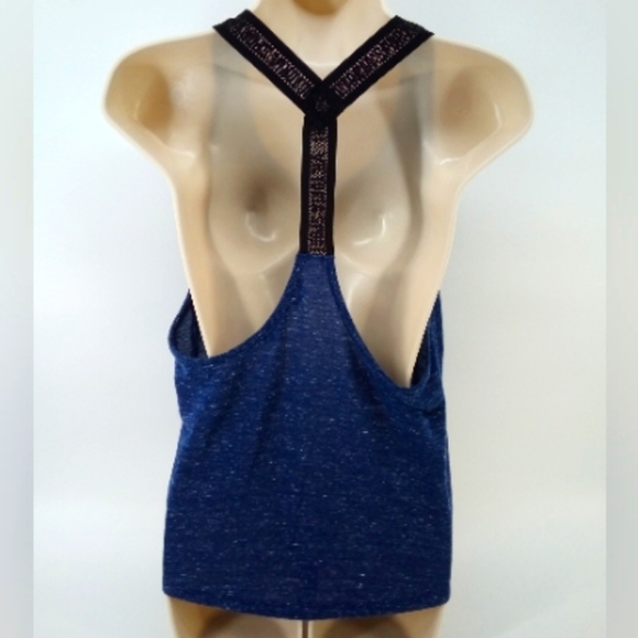 Victoria's Secret Tops - ⭐3/$30 Victoria Sport Racerback Workout Tank Top M Blue Black